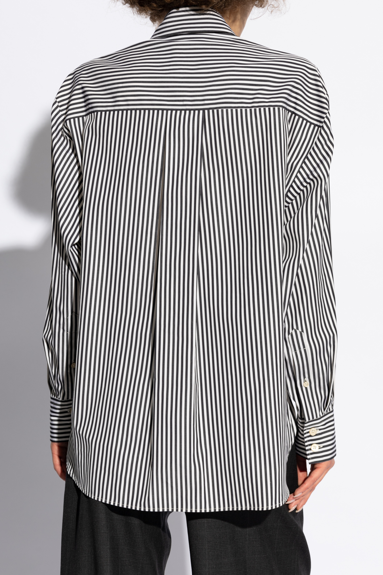 Logo - long sleeved shirt White - SchaferandweinerShops TW